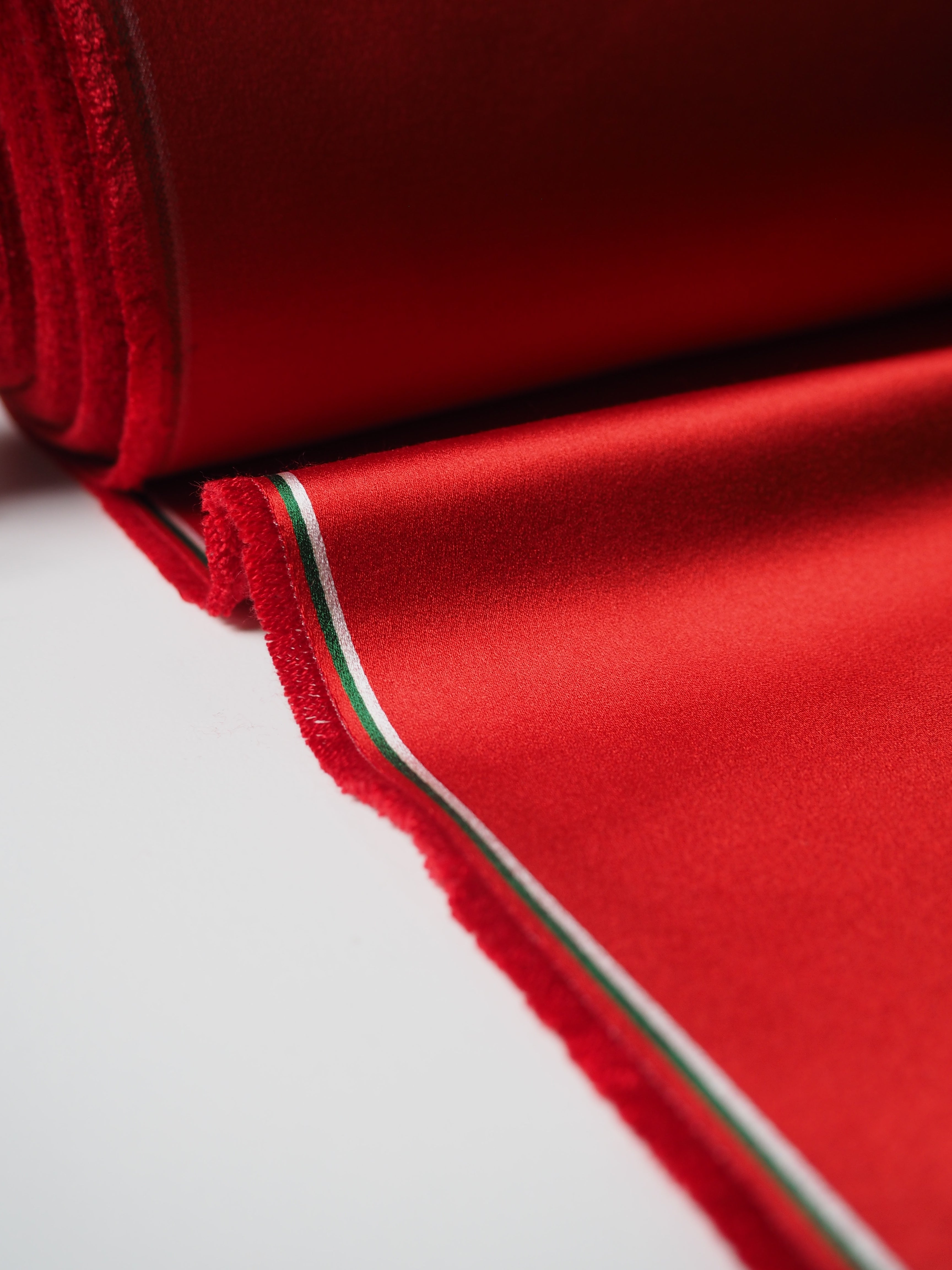 Red Silk Cotton Duchess Satin – The New Craft House