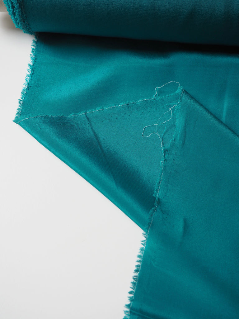 Turquoise Silk Crepe de Chine