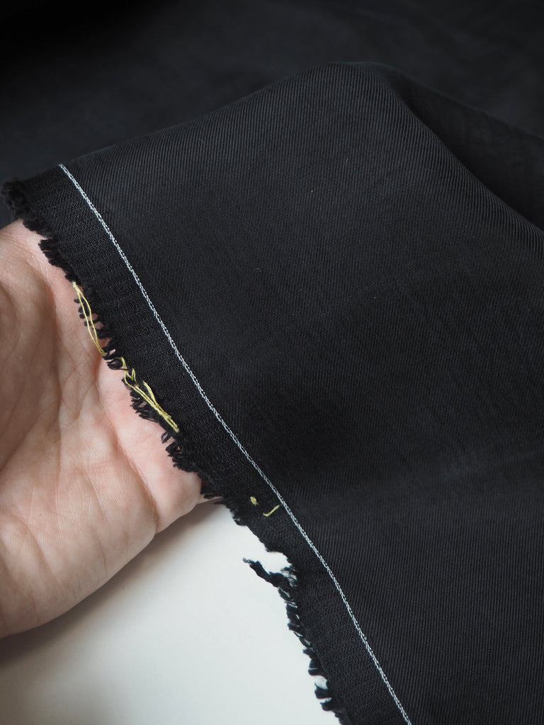 Black Cupro Twill