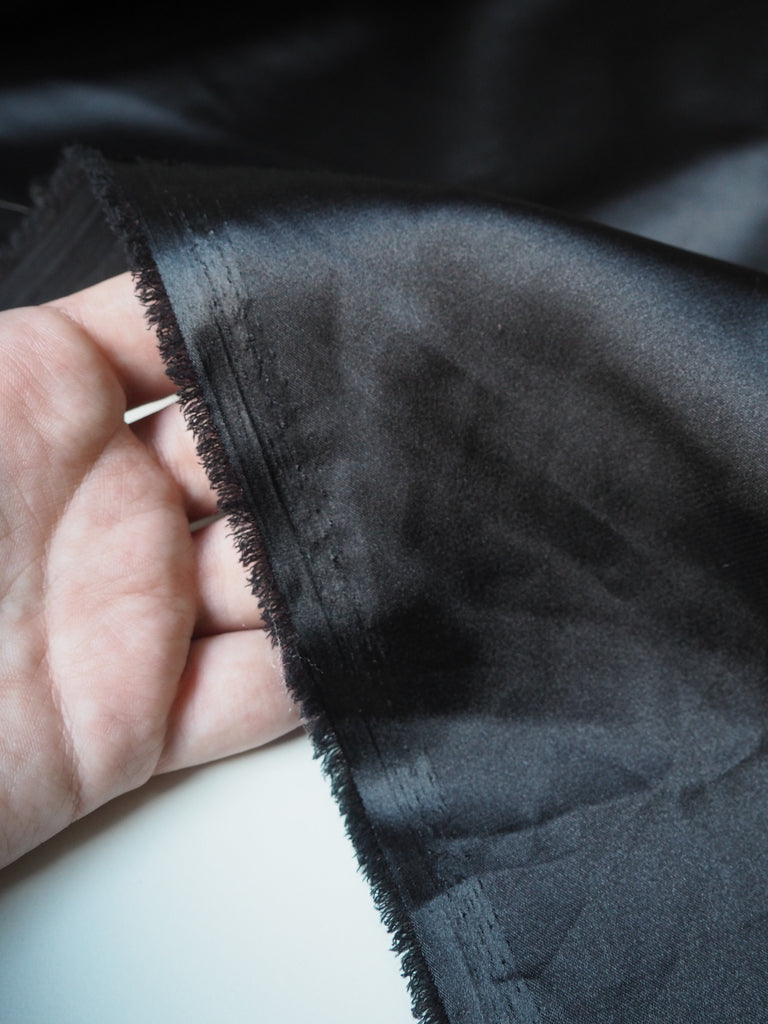 Black Satin Lining