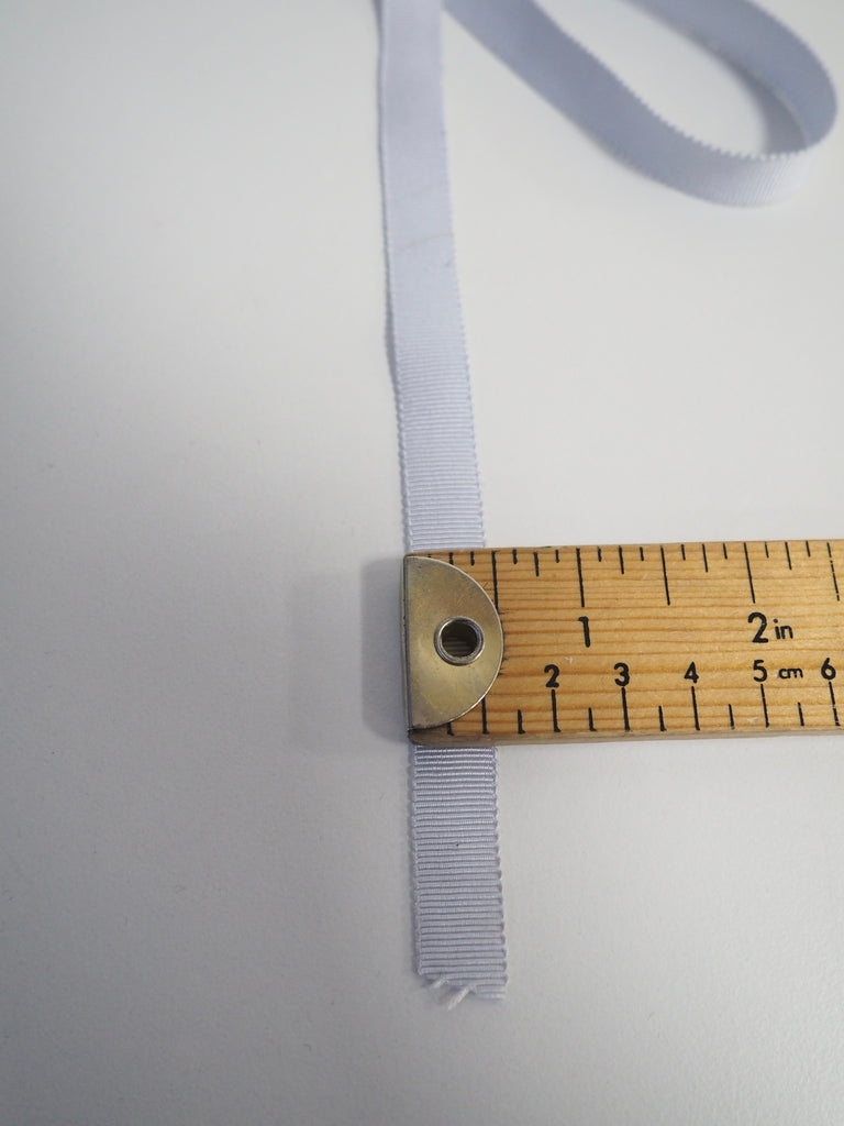 Shindo Lilac Grey Grosgrain Ribbon 12mm