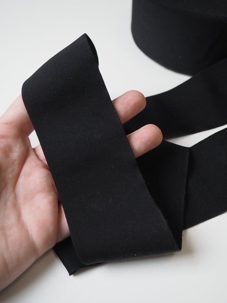 Black Thin Elastic 50mm