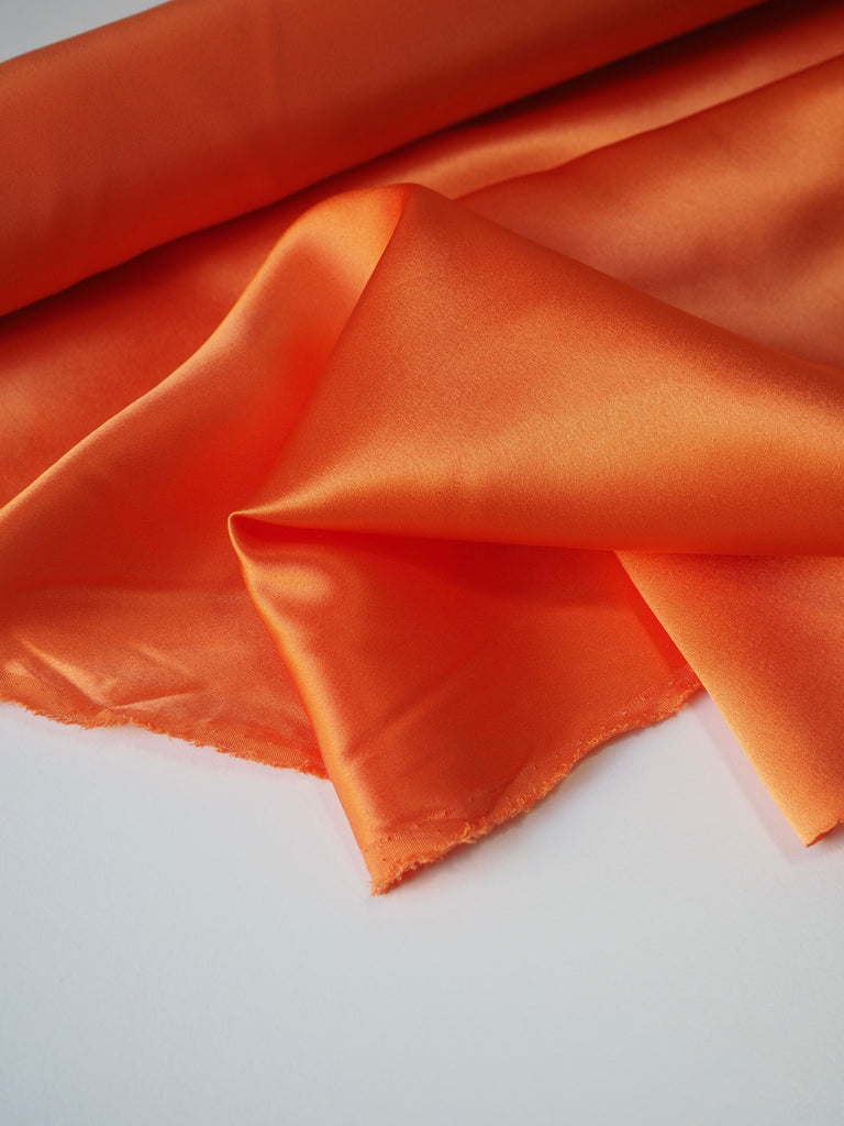 Orange Silk Charmeuse