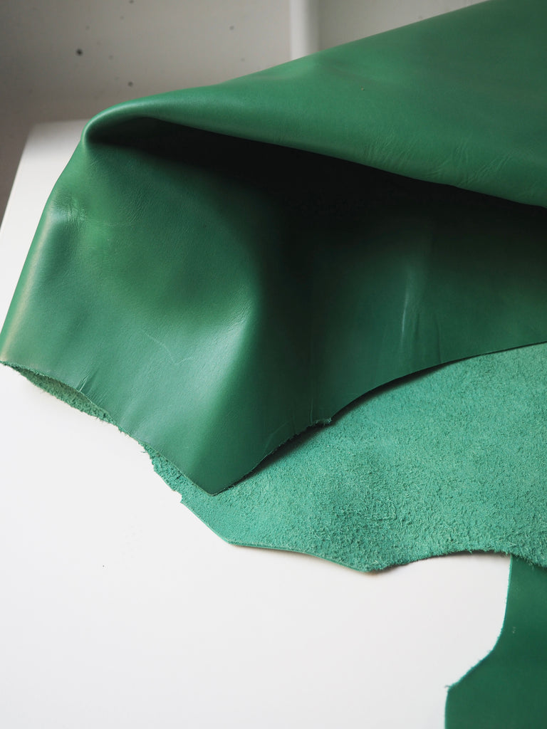 Green Smooth Cowhide