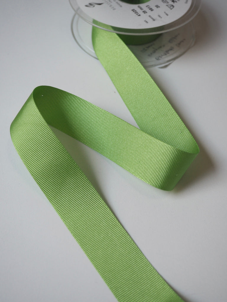 Berisfords Lime Grosgrain Ribbon 25mm