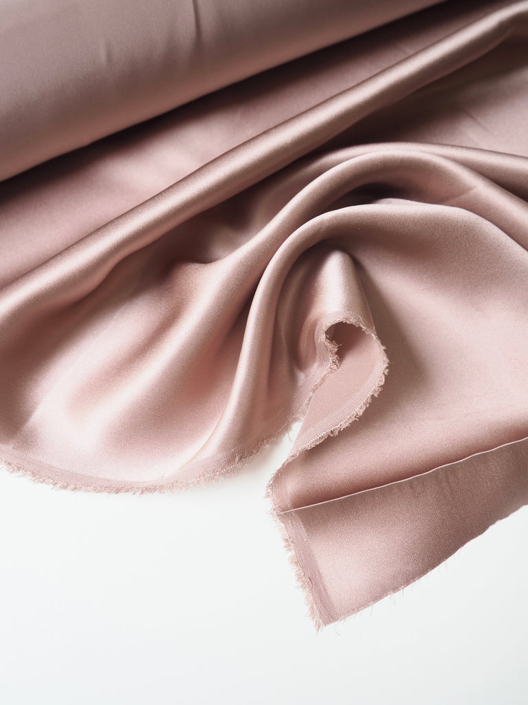 Dusky Rose Silk Charmeuse