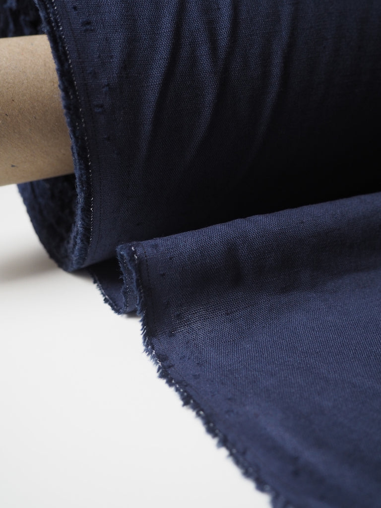 Marine Blue Linen