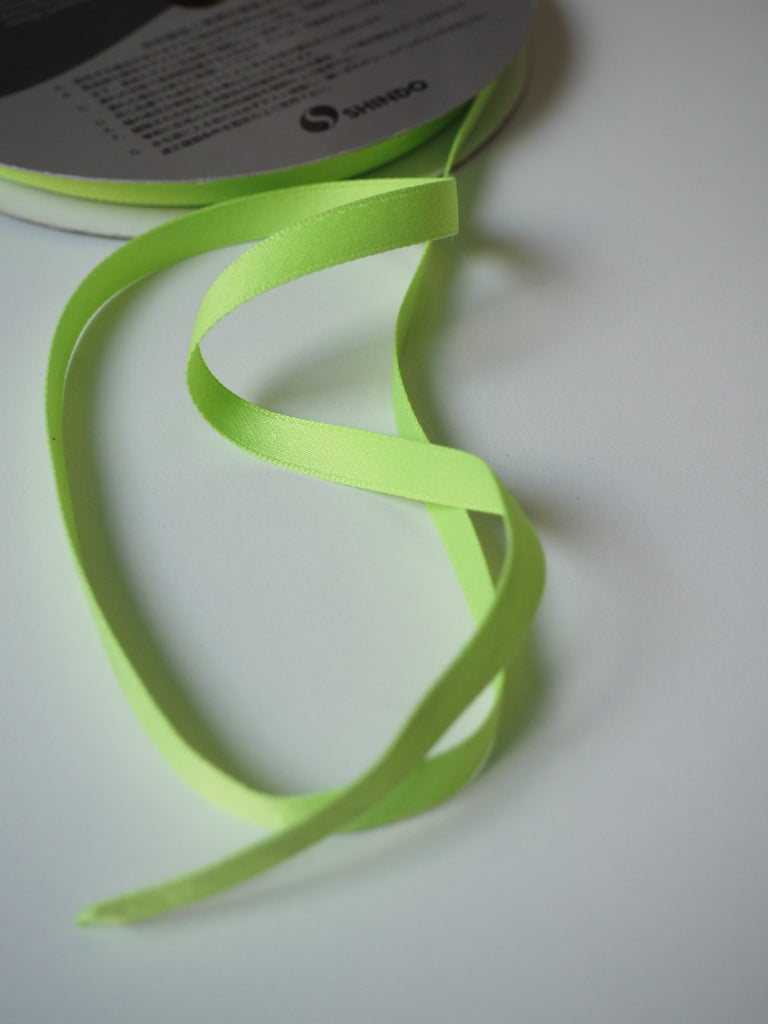 Shindo Matte Lime Green Ribbon 9mm