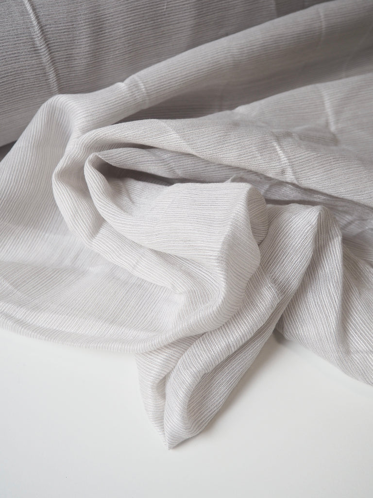 Oyster Striped Extra-Wide Furnishing Voile