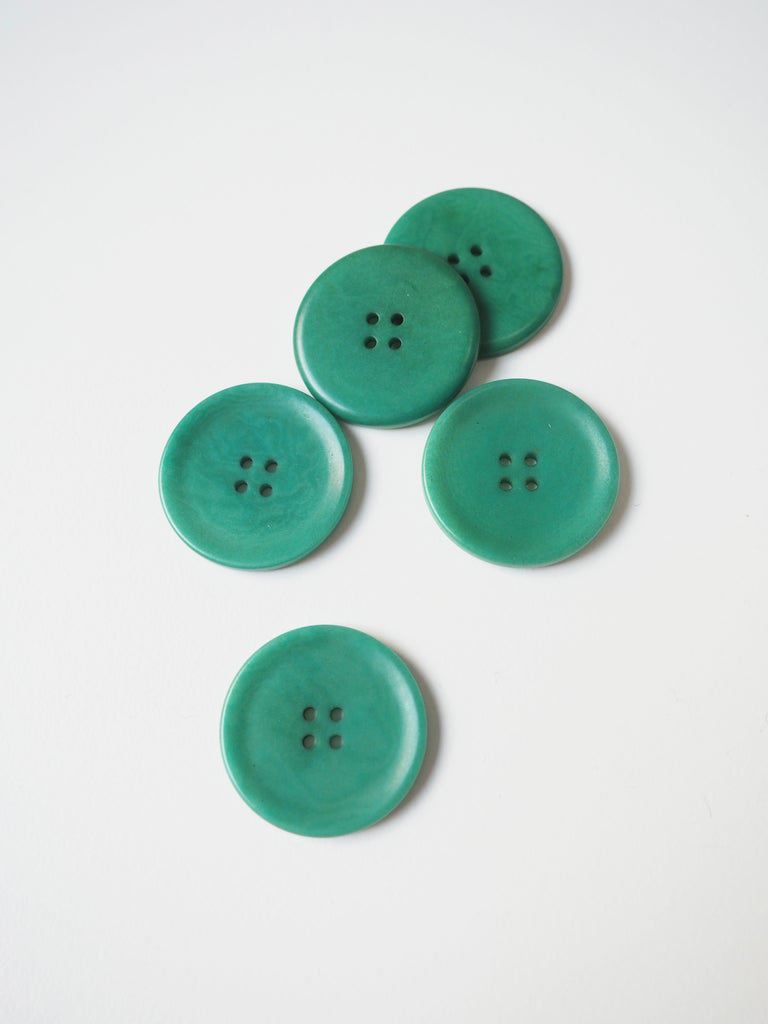 Green Corozo Buttons 27mm