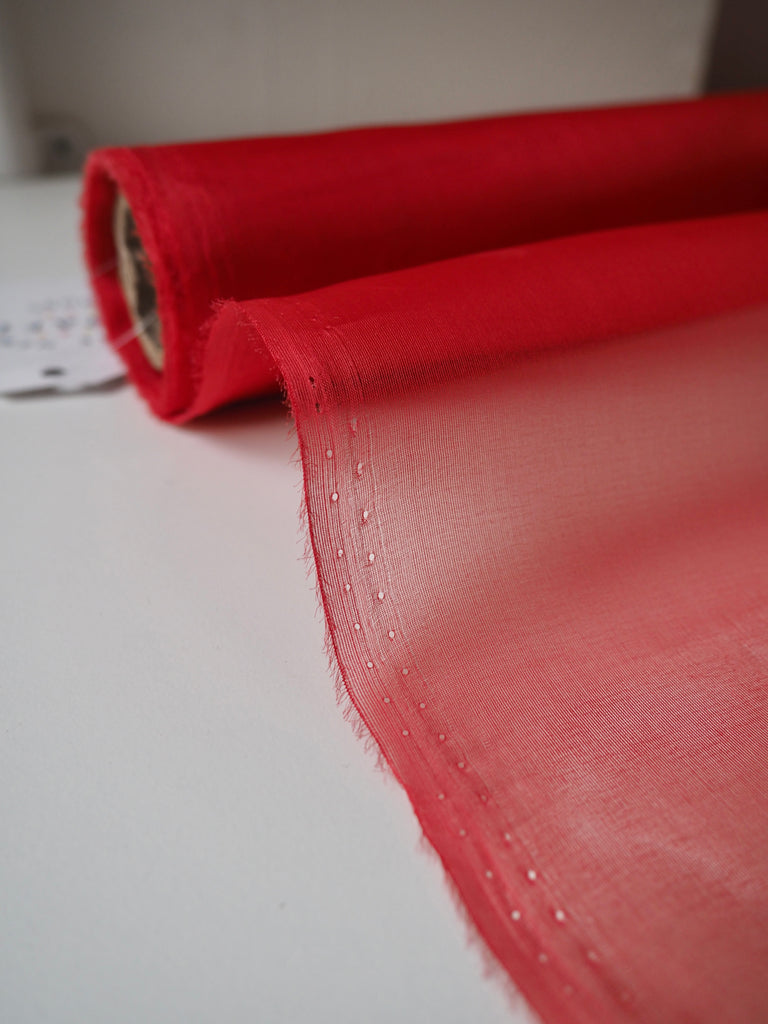 Red Silk Organza