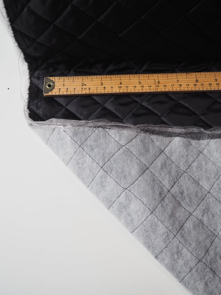 Black Quilted Coating