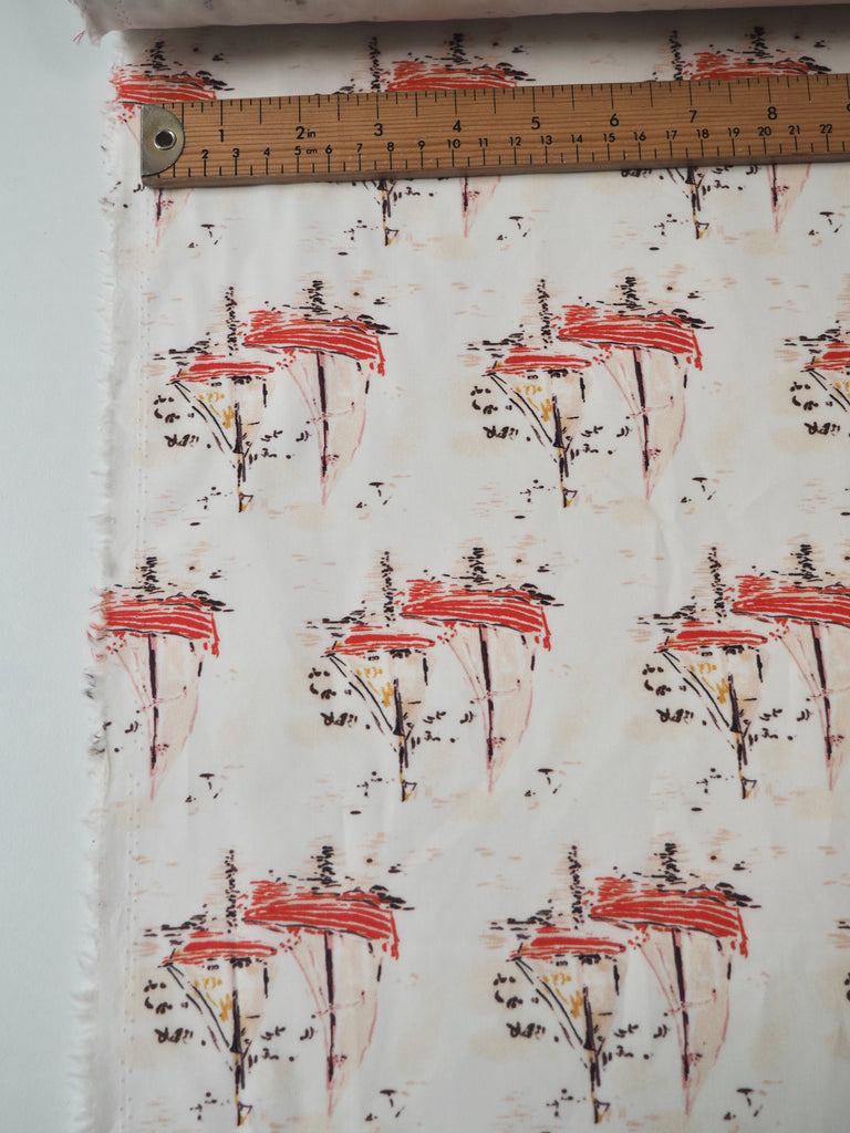 Sailboat Cotton Poplin