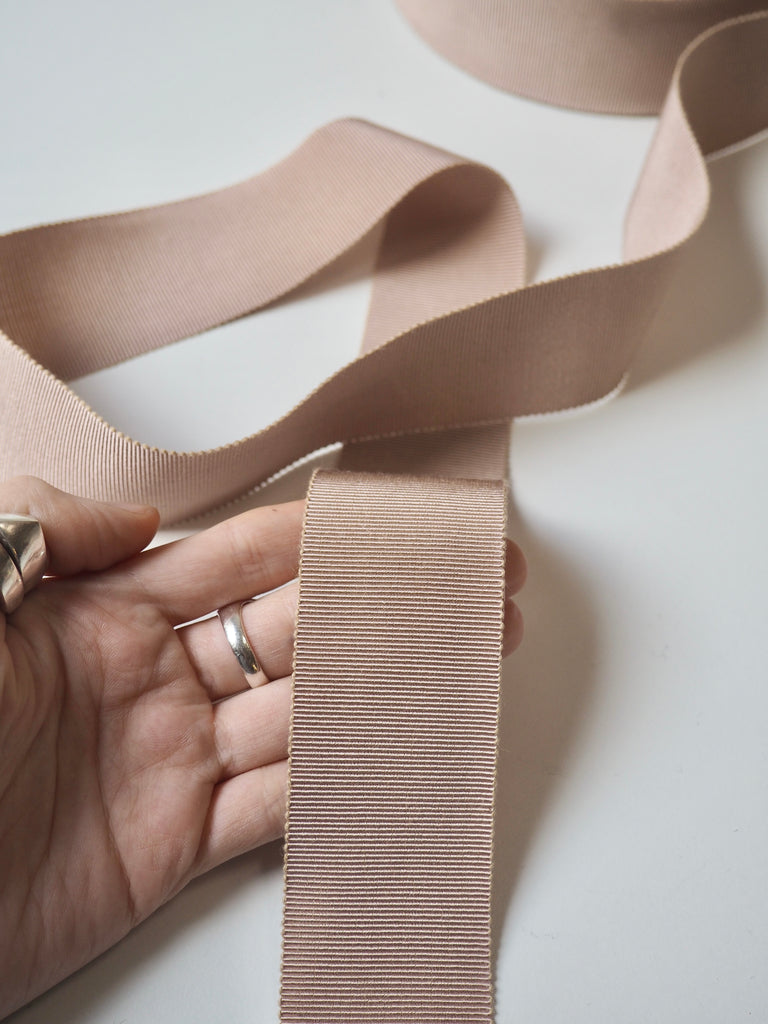 Beige Grosgrain Ribbon 40mm
