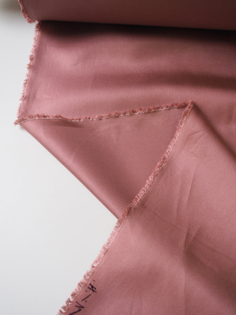 Dusty Pink Silk Twill