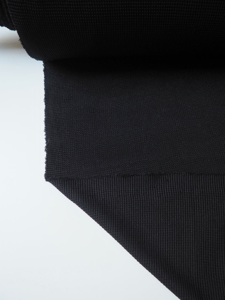 Black Honeycomb Knit