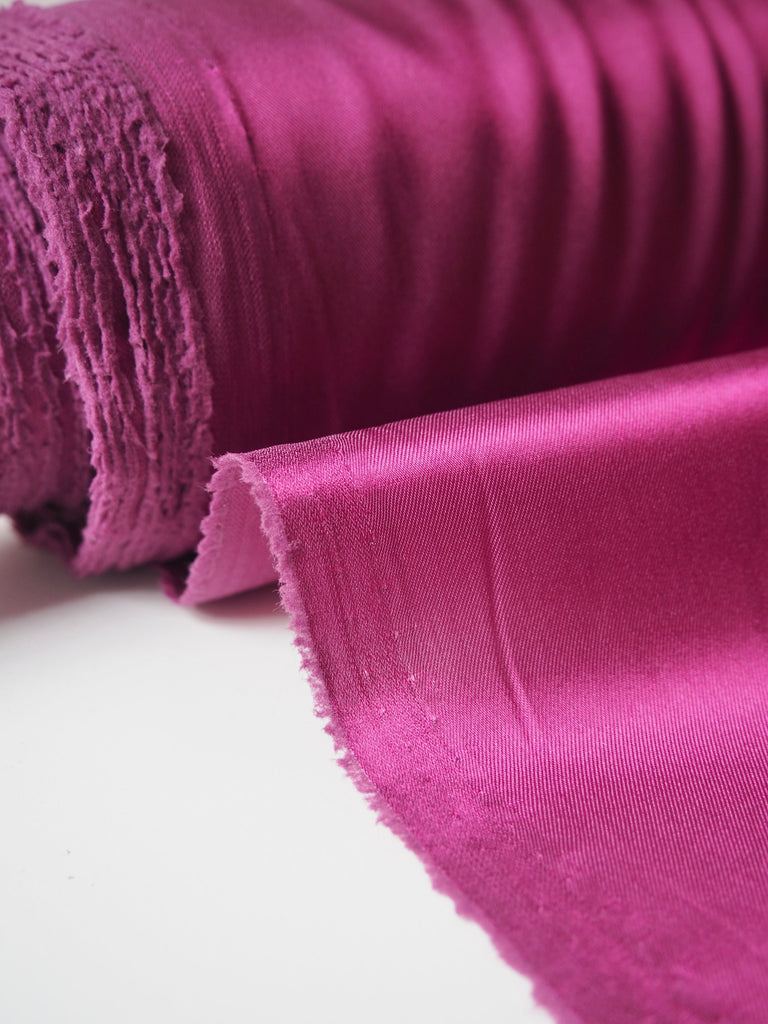 Magenta Two-Tone Stretch Acetate Satin Twill Lining