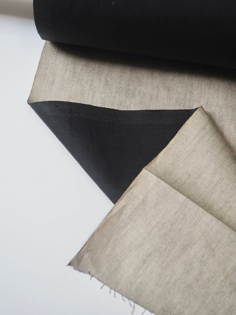 Black + Beige Reversible Cotton