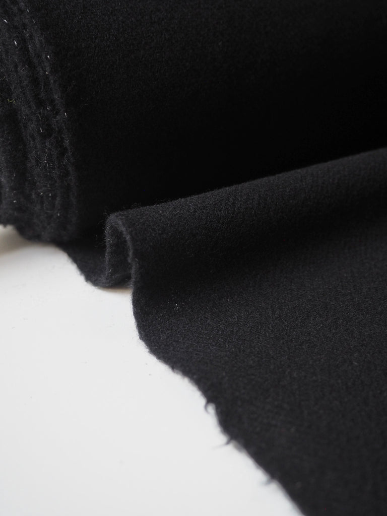 Black Fleece Wool Twill