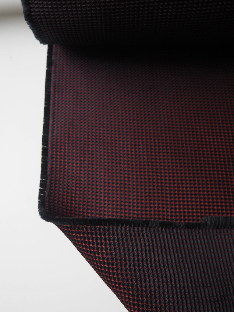 Red + Black Harlequin Jacquard
