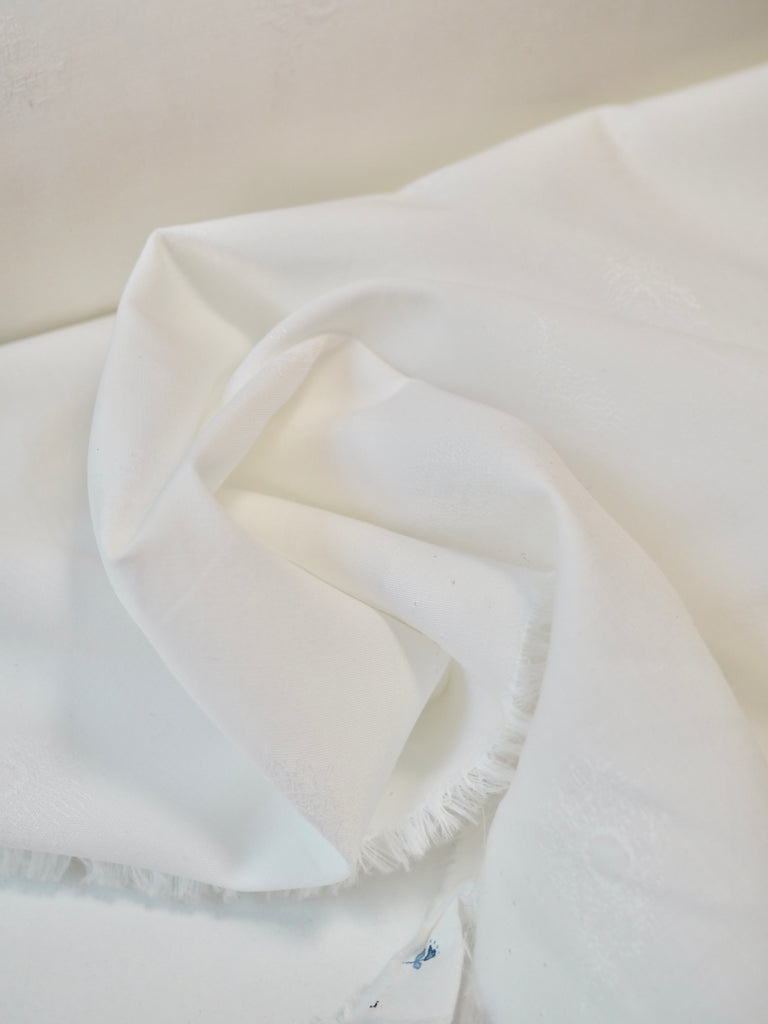 Liberty White Athena Cotton Jacquard
