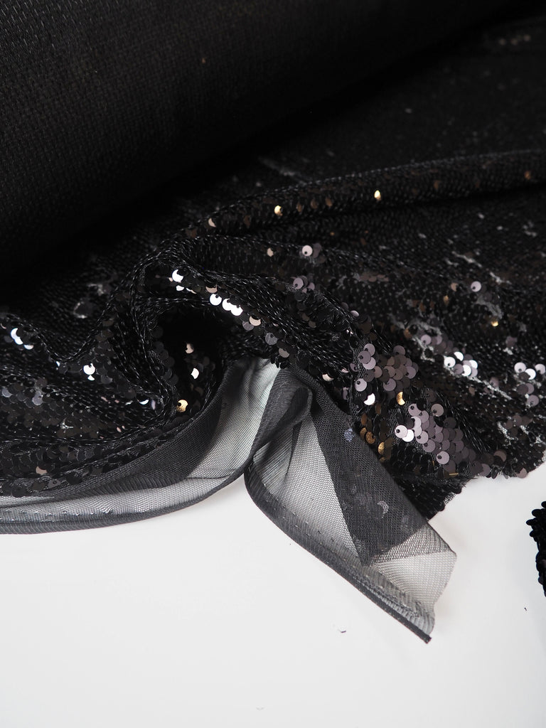 Black Mermaid Sequin Tulle