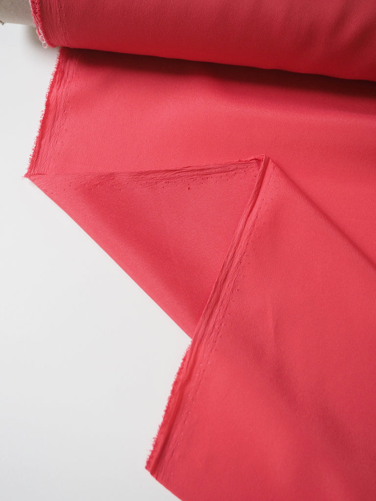 Coral Crepe de Chine