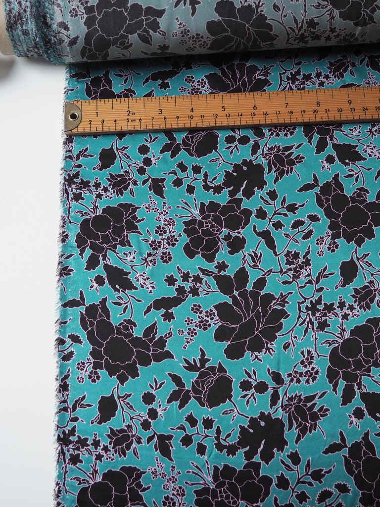 Liberty Turquoise Christelle Silk Satin