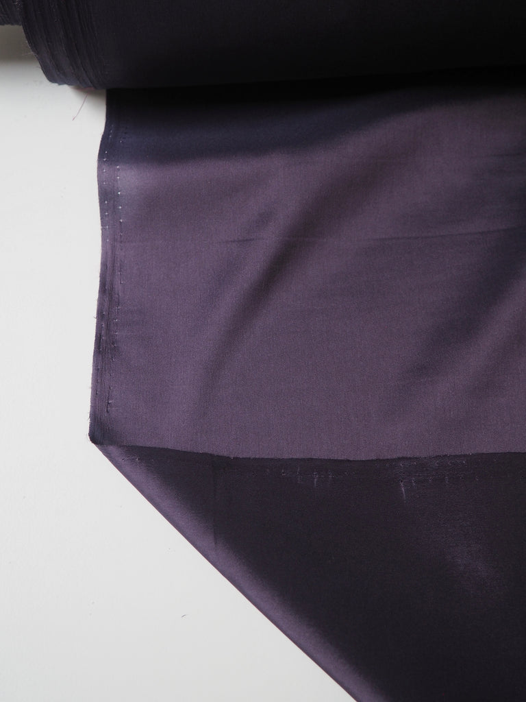 Plum Stretch Acetate Satin Lining