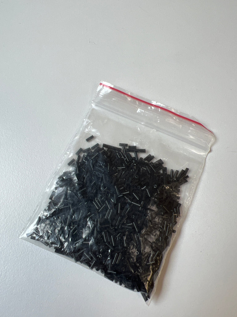 Black Tube Beads 27g