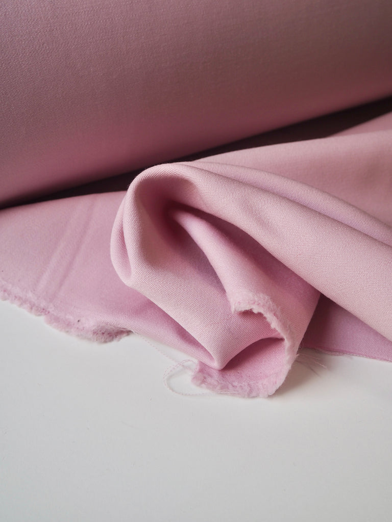 Blossom Pink Double Wool Crepe