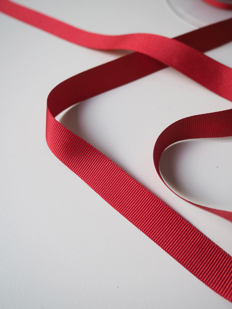 Berisfords Red Grosgrain Ribbon 16mm