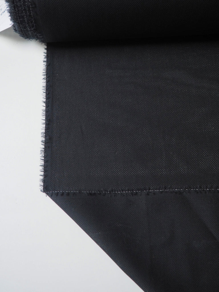 Black Cotton Piqué