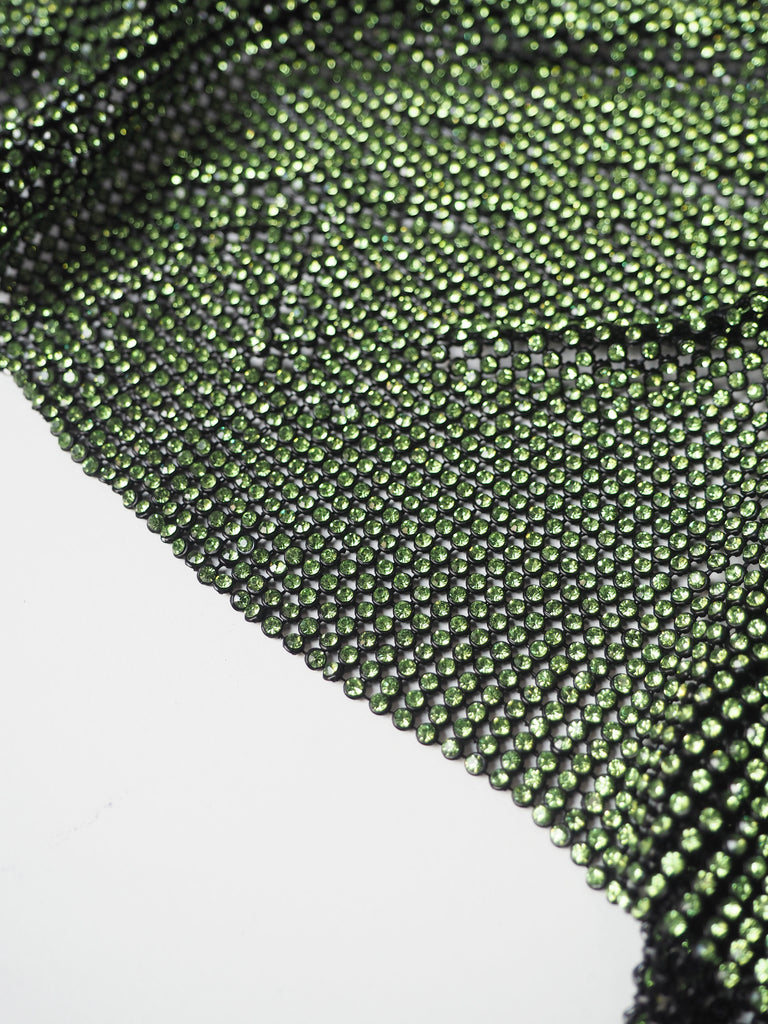 Lime Green Crystal Black Chainmail
