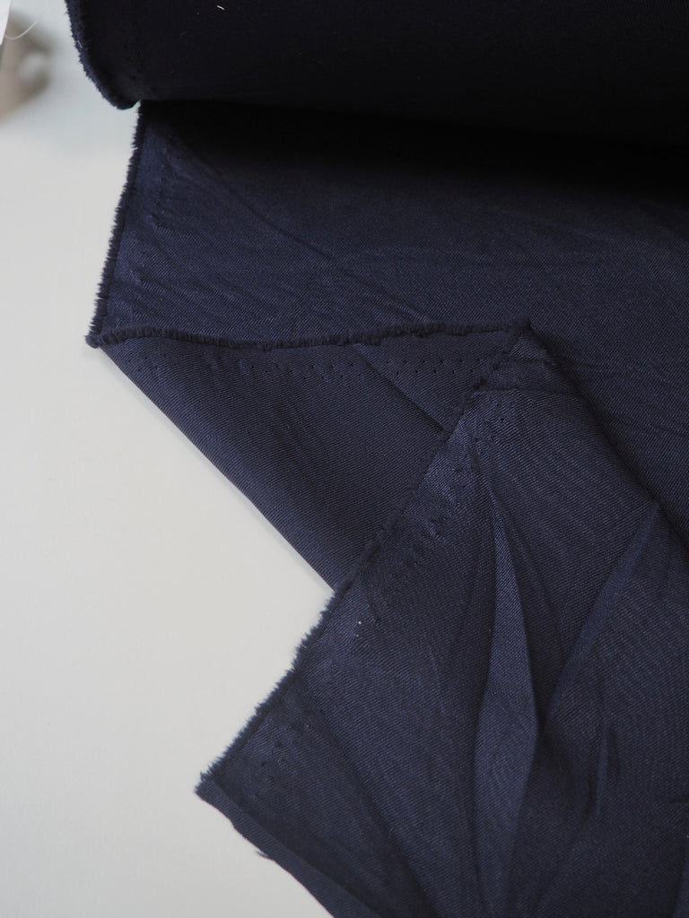 Deep Blue Polyester Twill