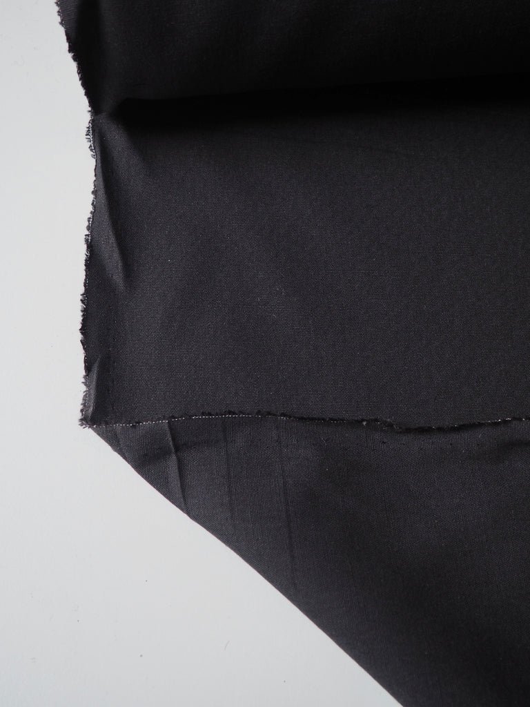 Soft Black Cotton Canvas