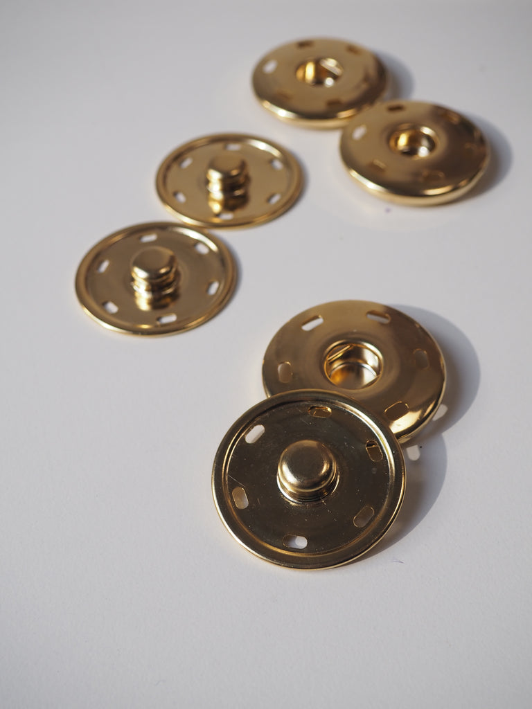 Gold Extra Large Press Studs 42mm
