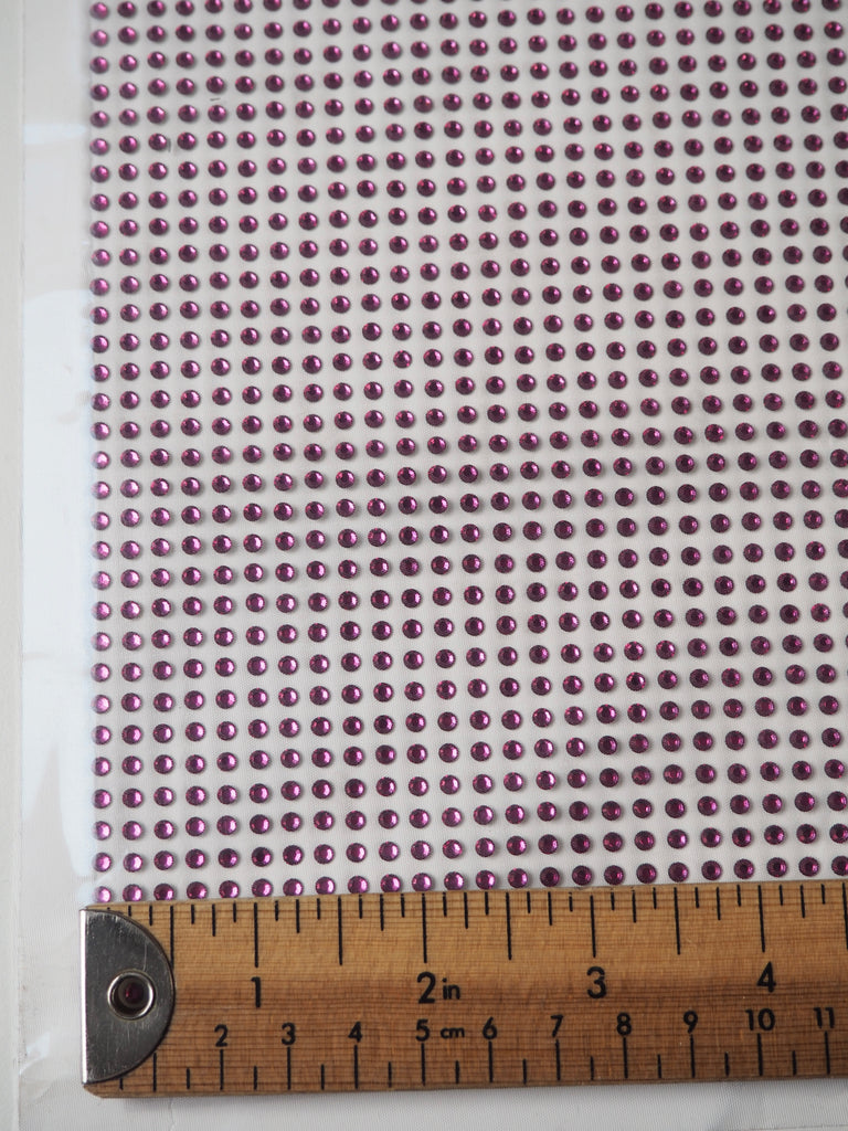 Swarovski Fuchsia Xilion Rose Crystal Hotfix Sheet 4mm