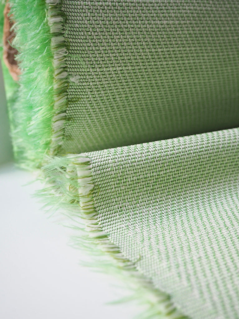 Lime Cotton/Viscose Tweed