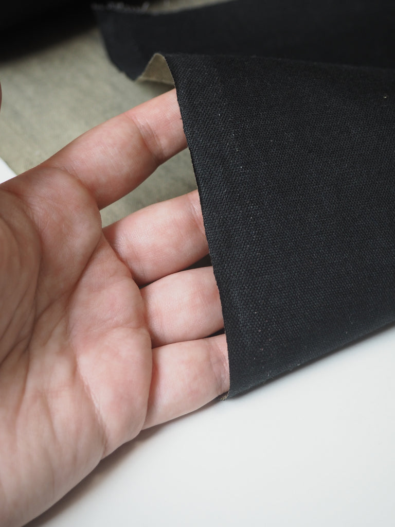 Black + Beige Reversible Cotton