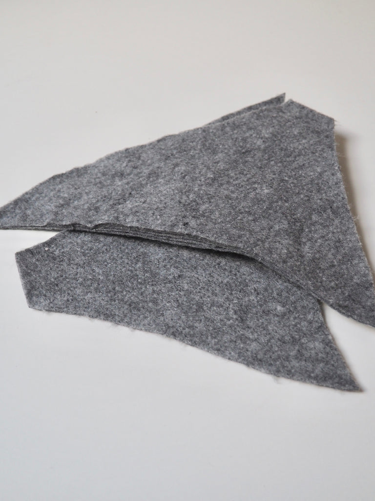 Shaped Grey Shoulder Pads