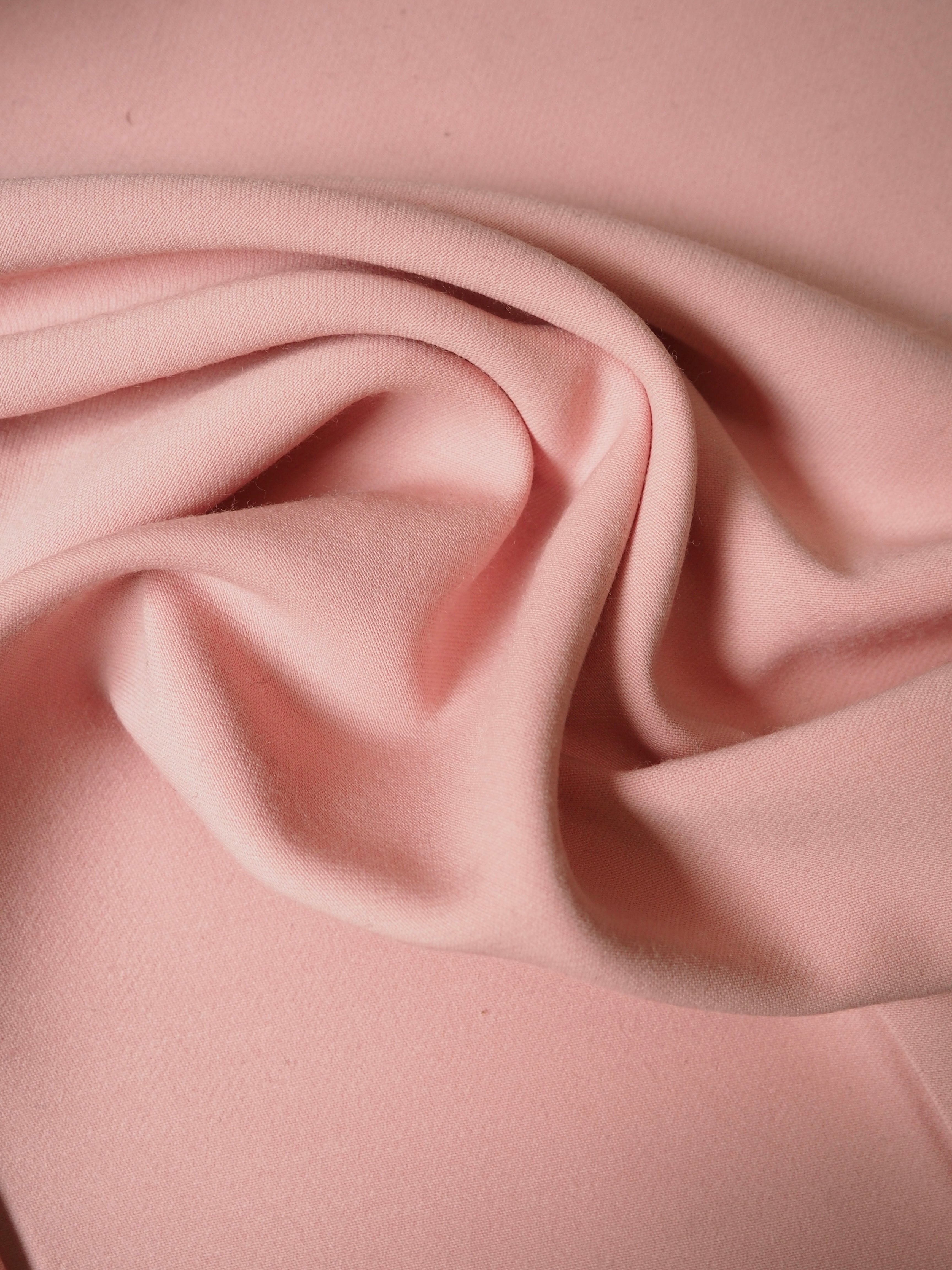 Boiled Wool Crepe - Soft Pale Pink 885