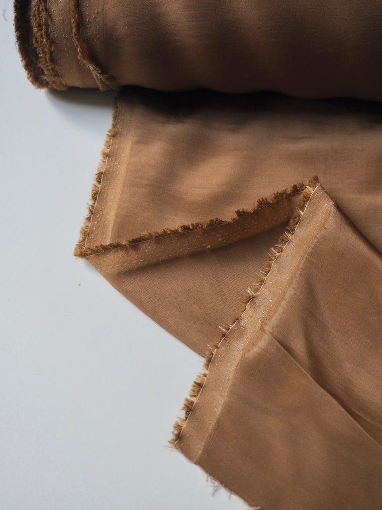 Camel Fluid Viscose Sateen