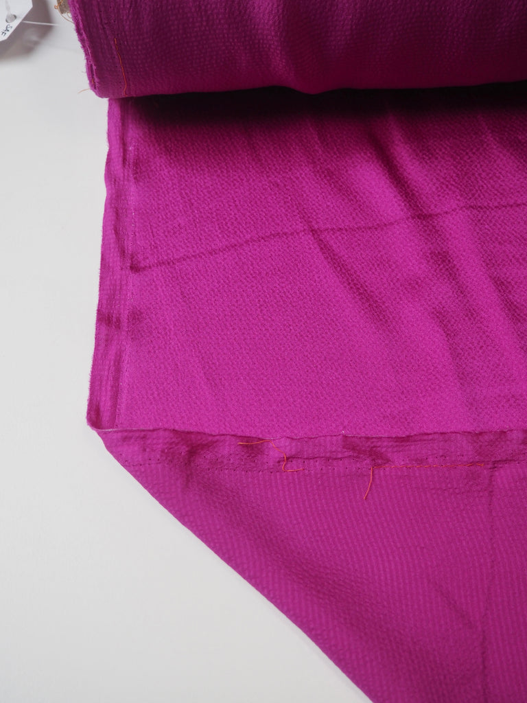 Fuchsia Hammered Silk Satin