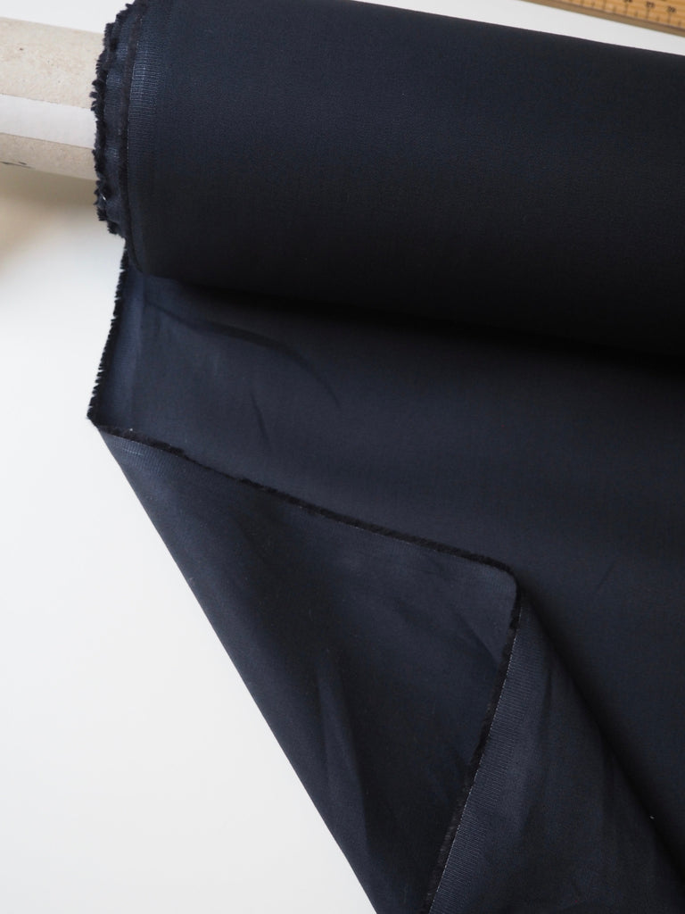 Midnight Blue Organic Cotton Gabardine