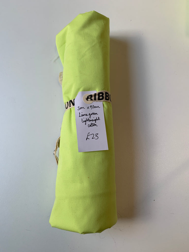Lime Green Lightweight Cotton Remnant