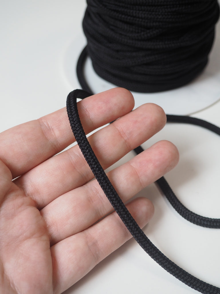 Black Braided Cord 4mm