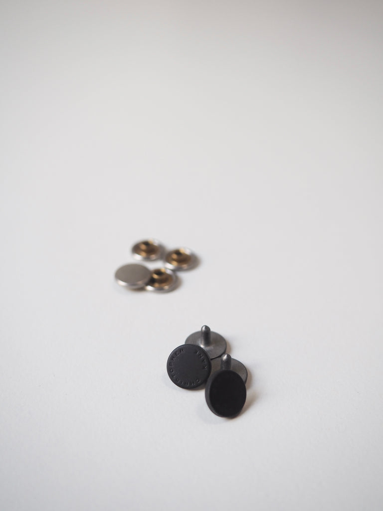 Black Branded Rivets 9mm