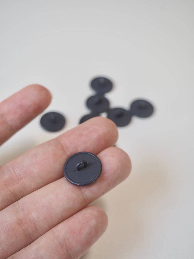 Navy Metal Shank Buttons 16mm/26L