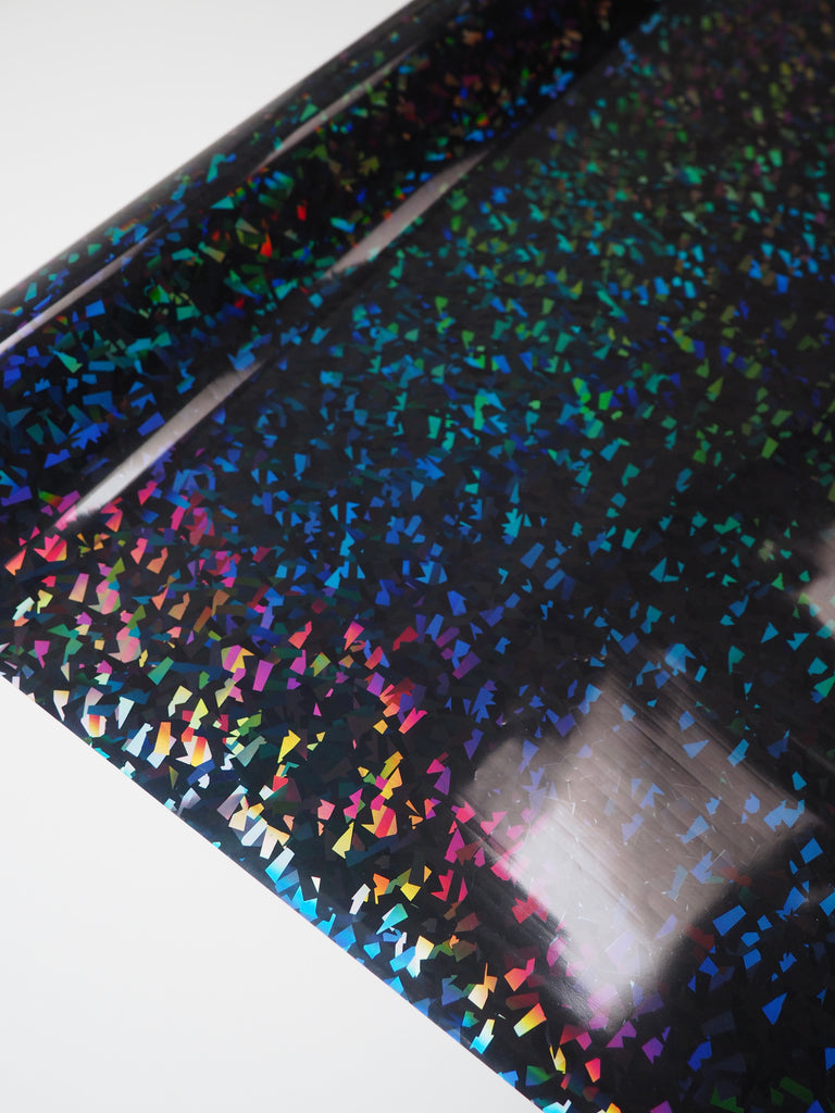 Denim Holographic Confetti Heat Transfer Foil